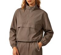Veste d'été coupe-vent et toutes saisons avec col montant, idéale pour le fitness et la course à pied, en viscose, oversize et sans coutures, idéal pour plage, nouvelle collection streetwear/A