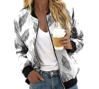 Veste d'été Femme Longue Sportive de transition lâche Imprimé Fleuri Chic Et Elegant Court Parka en Coton Casual Sport Manteau Printemps té Outwear survêtement