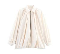Veste d'été Femme Longue Sportive VêTements ImperméAbles manteau matelassé uni décontracté Blouson mi Saison Fermeture clair chaude et confortable en velours Casual Sport