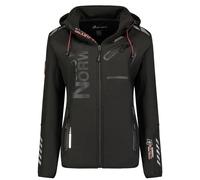 Veste d'extérieur softshell coupe-vent à capuche zippée et coupe-vent