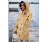 Veste d'extérieur veste légère à capuche réglable et détails dorés - French Connection - beige BEIGE S