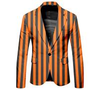 Veste d'Halloween pour homme - Blazer moche - Impression 3D - Veste de costume - Haut à manches longues - Respirant - Robe de fête imprimée - Boucle - Veste de jeu de rôle, Noir , XXL