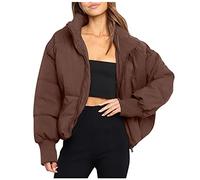 Veste d'hiver 2026 pour femme - Manteau d'hiver avec capuche - Chaude - Avec fermeture éclair sur toute la longueur - Doudoune épaissie - Manteau - Vêtement d'extérieur