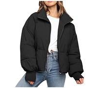 Veste d'hiver 2026 pour femme - Manteau d'hiver avec capuche - Chaude - Avec fermeture éclair sur toute la longueur - Doudoune épaissie - Manteau - Vêtement d'extérieur