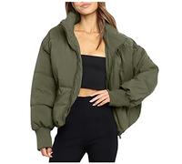 Veste d'hiver 2026 pour femme - Manteau d'hiver avec capuche - Chaude - Avec fermeture éclair sur toute la longueur - Doudoune épaissie - Manteau - Vêtement d'extérieur