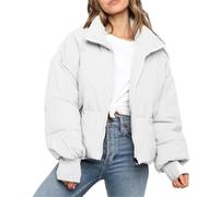 Veste d'hiver 2026 pour femme - Manteau d'hiver avec capuche - Chaude - Avec fermeture éclair sur toute la longueur - Doudoune épaissie - Manteau - Vêtement d'extérieur