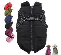 Veste d'hiver 3 en 1 pour chien, imperméable et coupe-vent, veste de neige isolante pour petites, moyennes et grandes races, parfaite pour la protection par temps froid
