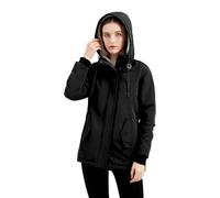 Veste D'hiver Capuche, Vêtements D'extérieur Du Froid Construction Résistante La Neige, Isolation Confortable, Fermeture De Éclair, Confort Léger, Style Mode, Usure Quotidienne, Aventure En Plein Air