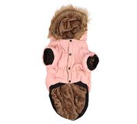 Veste d'hiver de Gavigain Dog, Manteau à Capuche, Velours Chaud de Coton Doux et Confortable, Fermeture à Pression, pour Un Jeu de Plein air, Neige, Protection Contre la Pluie (4XL)