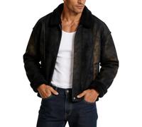 Veste d'hiver décontractée homme avec doublure chaude parfaite pour les activités extérieures et le quotidien coupe classique teinte unie lavable en machine saison froide automnale et hivernale