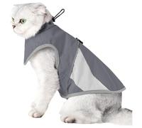 Veste d'hiver des chats - Veste de chat à vent imperméable, conception réfléchissante chaude | Cat Cat pour temps froid, vêtements d'hiver réglables pour promenades avec un chat, veste pour animaux de