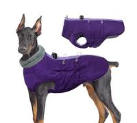 Veste D'hiver En Polaire Épaisse Pour Chien, Manteau Chaud Pour Chien Avec Harnais Intégré Et Imperméable, Veste D'hiver À Revers Pour Animaux De Compagnie, Manteaux Imperméables Pour Chiens,XL