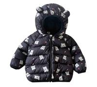 Veste d'hiver pour bébé avec capuche - Ultra légère - Rembourrée et légère - Pour garçons et filles - Manteau d'hiver chaud à capuche - Manteau d'hiver pour 6 mois à 4 ans