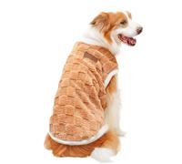 Veste d'hiver pour chien, pull pour chat et chien | Manteau pour temps froid en peluche | Vêtements pour animaux de compagnie par temps froid pour chats | Gilet d'hiver pour chien | Pull en polyester
