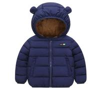 Veste d'hiver pour garçon - Manteau en Duvet Chaud avec Doublure en Polaire épaisse - avec Fermeture éclair - pour Tout-Petits et Enfants - pour Jouer en Plein air