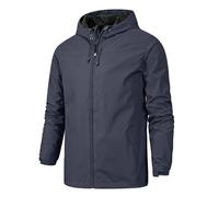 Veste d'hiver pour homme - Coupe-vent - Orange - Veste de pluie légère - Coupe-vent - Veste softshell imperméable - Veste de protection contre les intempéries - Unisexe - Veste de randonnée - Veste