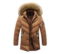 Veste d'hiver pour homme, longue, chaude, mi-longue, doudoune pour homme, imperméable, couleur unie, doudoune, manteau d'hiver chaud, doublé, parka, veste softshell, veste matelassée, parka d'hiver
