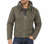 Veste d'hiver pour hommes Blouson de transition matelassée à capuche