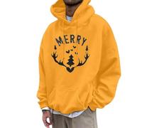 Veste D'hiver Travail Couples Correspondance Robes Ensemble Parfait pour Les Vacances Sweats Coton Gazé, jaune, XXL