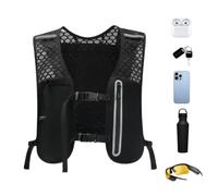Veste D'Hydratation pour Femmes Courreuses Gilet d'Hydratation Course | Poche à Eau Antidérapante Compartiment Téléphone Femmes Randonnée Vélo Camping