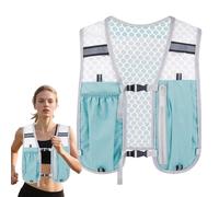 Veste d'Hydratation pour la Course | Respirant Poches Multiples,Sac Poitrine Élastique Reservoir Eau pour Jogging Randonnée