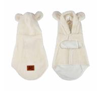 Love Story, Veste Doudou Laine Bouclée L/40 cm Wooly Ecru
