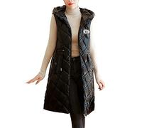 Veste Doudoune Fine Femme Grande Taille Vestes Hiver Blouson matelassée Gilets matelassé brillant Court Gilet Thermique avec Sac de Rangement Zippé Léger Softshell