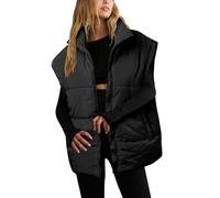 Veste Doudoune Fine Femme Zippée Blousons Blouson Vestes matelassée Gilets matelassé brillant Court Gilet Thermique Casual Compressible Grande Taille Chic Chaud Hiver