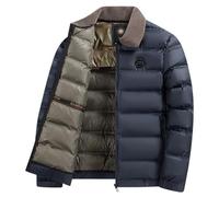 Veste Doudoune Homme, Blouson Moto Hiver Homme, Manteau Hiver Grande Taille Sportswear Légère Décontracté Veste Moto Épaissir Chaud Baggy Manteau Matelassée Rembourrée Basique Jacket Couleur Unie