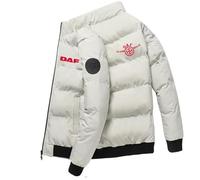 Veste Doudoune Homme D.A.F, Plume Matelassé Ultralight, Veste Matelassée pour la Randonnée et le voy.age, Hiver(White,4XL)