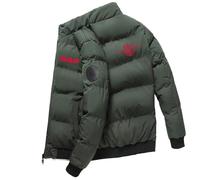 Veste Doudoune Homme D.A.F, Plume Matelassé Ultralight, Veste Matelassée pour la Randonnée et le voy.age, Hiver(Green,4XL)