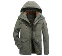 Veste Doudoune Homme Parka Homme Doudoune Avec Capuche Fine Jacket Coupe Vent Imperméable Hiver Chaud Vetement Veste a Vêtements De Randonnée Manteaux D'hiver Longue Duvet Plume Blouson Softshells,L