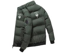 Veste Doudoune Homme Skyr-im, Matelassée Pliable Doudoune, Veste Matelassée pour la Randonnée et le voy.age, Courte(Green,3XL)