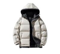 Veste Doudoune Homme Veste Mi Saison Manteau Hiver Chaud, Doudoune Section Courte À Capuche Respirante Vestes pour Hommes Épaissie Thermiques Extérieur Et Intérieur Décontractés Au Quotidien
