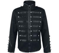 Veste d'uniforme Gothic de Banned Alternative - Veste De Style Officier - M à 5XL - pour Homme - noir 3XL