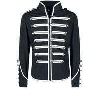 Veste d'uniforme Gothic de Banned Alternative - Veste De Style Officier - S à 5XL - pour Homme - noir/argent XL