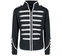 Veste d'uniforme Gothic de Banned Alternative - Veste De Style Officier - S à 5XL - pour Homme - noir/argent XXL