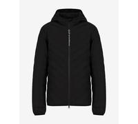 EA7 Pour des hommes Doudoune zippée à logo, Noir