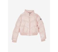 Veste EA7 Train Winter Bomber Extra Padded Monogram rose pâle blanc fille - 8