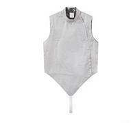 Veste en aluminium conducteur pour entraînement d'escrime et utilisation de match avec attaches sécurisées Finition argentée Gamme de tailles 38-60 (56#)