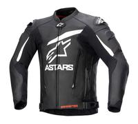 Veste en cuir Alpinestars GP Plus V4 noir/blanc