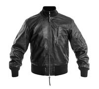 Veste en cuir BW German Leather Flight Jacket Mil-Tec - Black 50
