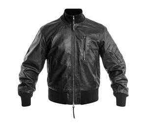 Veste en cuir BW German Leather Flight Jacket Mil-Tec - Black 60