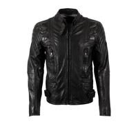Veste en cuir de Mauritius - Highway 2 Slim Fit LAGIV - S à 5XL - pour Homme - noir 5XL
