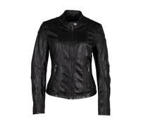 Veste en cuir de Mauritius - MWKeili - M à 3XL - pour Femme - noir XXL