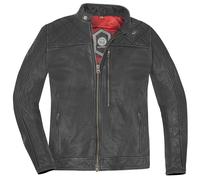 Veste en cuir de moto HolyFreedom Burn Out Black, noir, M