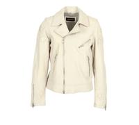 Veste en cuir femme Oakwood ED Gold Stars Blanc 2XL
