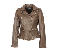 Veste en cuir femme Oakwood Video Marron M