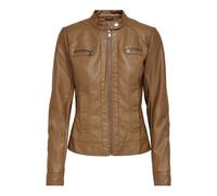Veste en cuir femme Only Bandit imitation cuir biker Marron 34