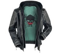 Veste en cuir Gothic de Suicide Squad - Le Joker - S à 3XL - pour Homme - noir XXL
